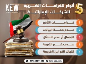 5 أنواع للغرامات الضريبة للشركات الإماراتية