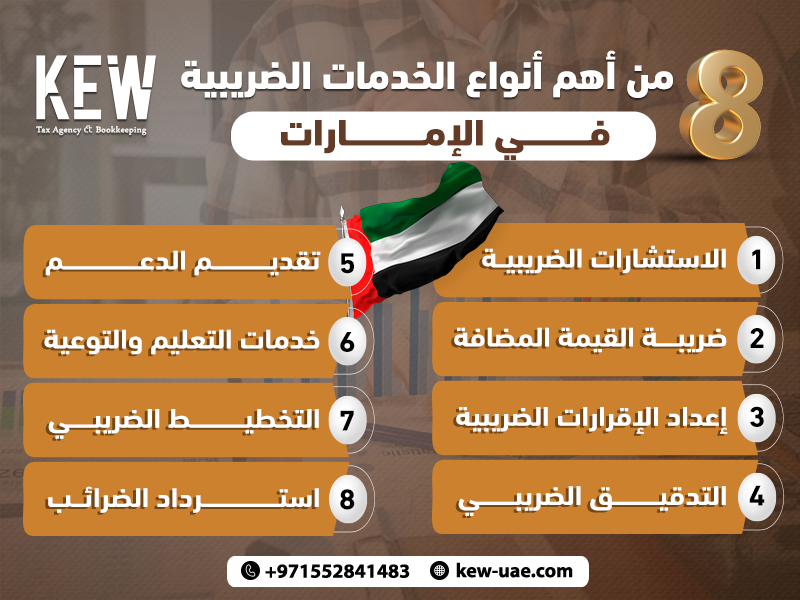 8 من أهم أنواع الخدمات الضريبية في الإمارات