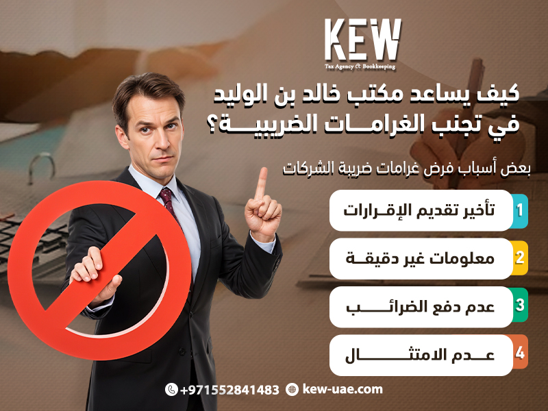 كيف يساعد مكتب خالد بن الوليد في تجنب الغرامات الضريبية؟