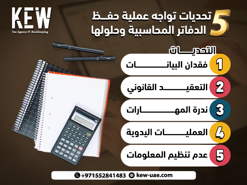 5 تحديات تواجه عملية حفظ الدفاتر المحاسبية وحلولها