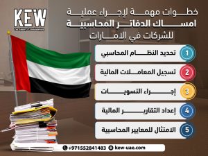 5 خطوات مهمة لإجراء عملية امساك الدفاتر المحاسبية للشركات في الامارات