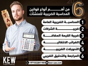 6 من أهم أنواع قوانين المحاسبة الضريبية للمنشآت