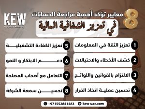 8 معايير تؤكد أهمية مراجعة الحسابات في تعزيز الشفافية المالية